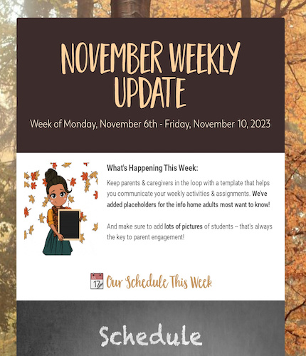 November Weekly Update