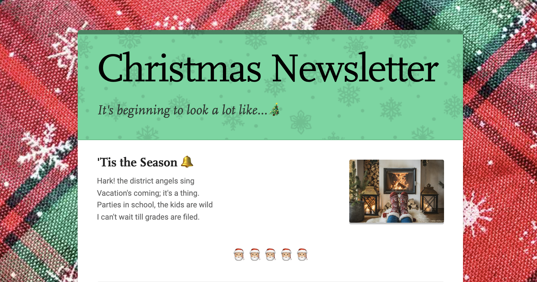 12 Holiday Newsletter Ideas from Real Educators