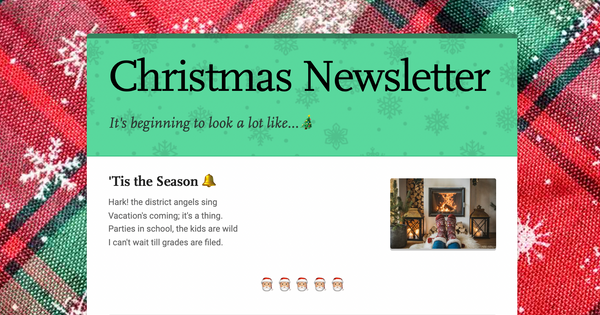 12 Holiday Newsletter Ideas from Real Educators