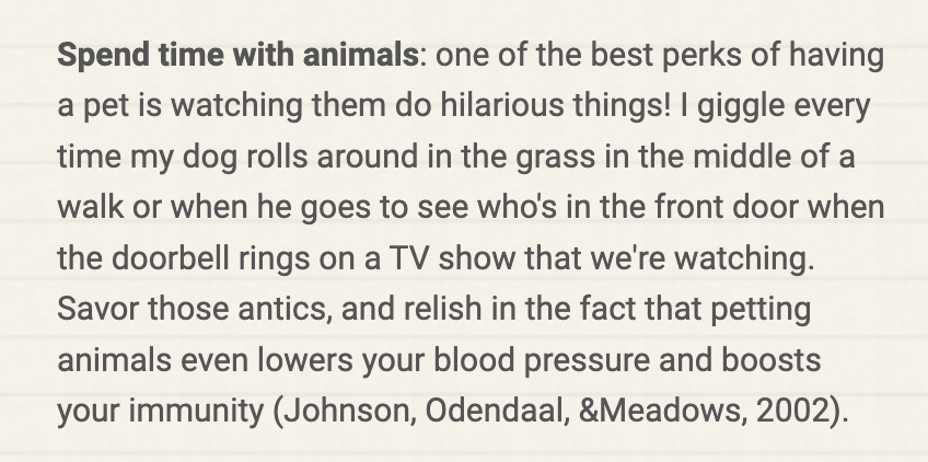 paragraph about how pets make people happy
